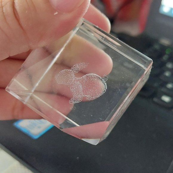 Crystal Bunny Rabbit Decor or Paperweight - Picture 2 of 8